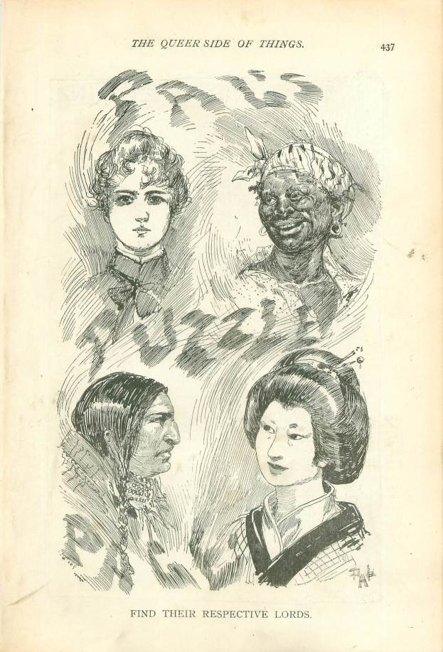 Altes Buch mit dem Titel "Die queere Seite der Dinge" und einer Cover-Illustration von vier FrauenGesichtern.