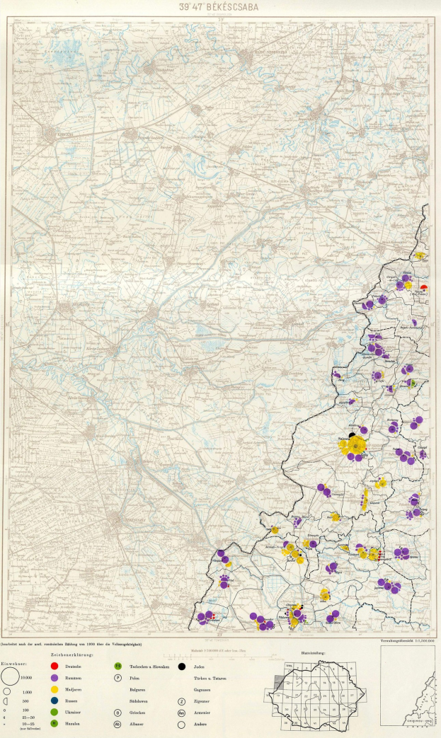 Ein Plakat mit einer Deutschlandkarte, auf der farbige Punkte die Bev├Âlkerungsverteilung darstellen, begleitet von Text und Zahlen am unteren Rand, die die Stadtbev├Âlkerung angeben.